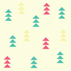 Fototapeta premium Geometric triangles, seamless pattern