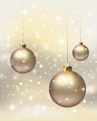 Fototapeta na wymiar Christmas - gold background