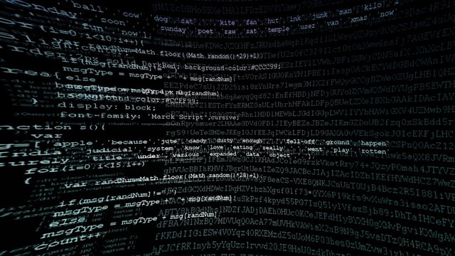 Camera move through pieces of software source code