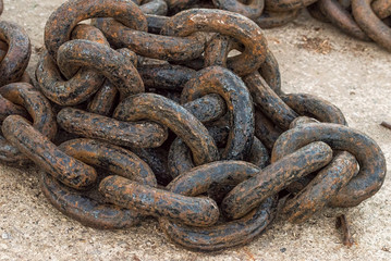 Fototapeta premium Old heavy chain