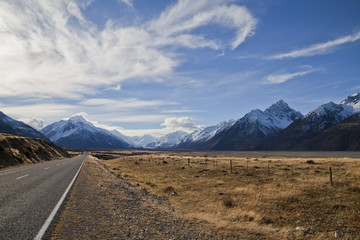 South island road, New Zealand