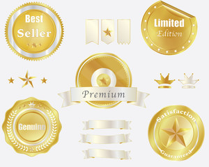 luxury-golden-promotion-label-set