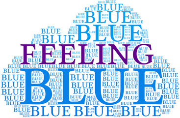 Feeling Blue Word Cloud