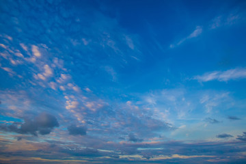 sky with clouds and sun