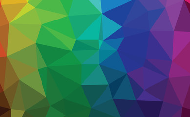 Abstract colorful  ocean polygon  background vector