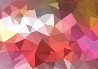 Abstract triangle art in pastel colors