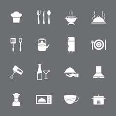 Cooking, Kitchen & Restaurant Icon Set