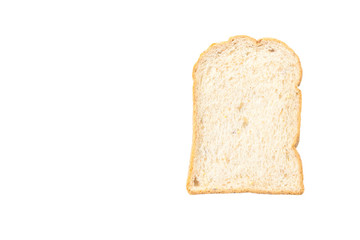 slices of Wholemeal toast bread on white