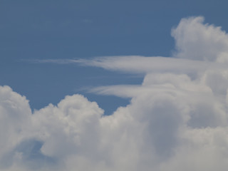 blue sky and clouds