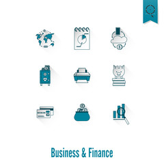Business and Finance Icon Set