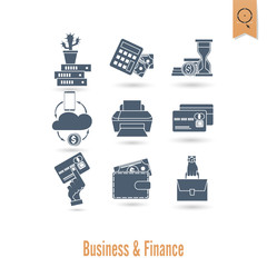 Business and Finance Icon Set