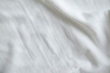 White Wrinkled Fabric Texture