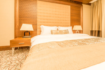 Hotel room with modern interior