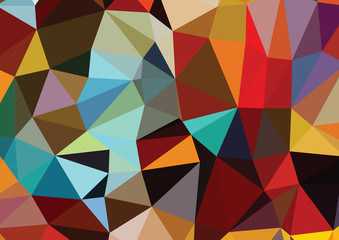 Colorful triangles background polygons