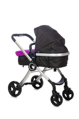 Child pram isolated on the white background