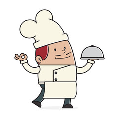 Cartoon illustration of a Chef