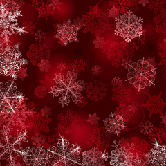 Christmas background with snowflakes