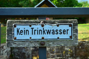 Kein Trinkwasser