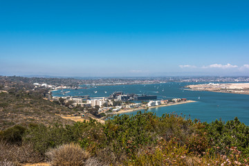 Fototapeta premium San Diego view from Point Loma, California