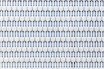 architecture - sunbreak concrete building pattern - Slovak National Library - 3rd Matica Slovenska,...