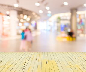 blurred image of shopping mall and restaurant.