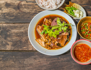 Thai Style pork leg pot stewed