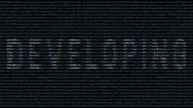 Backgound code with text developing
