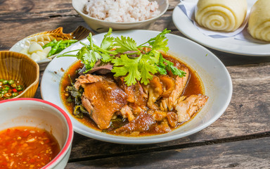Thai Style pork leg pot stewed