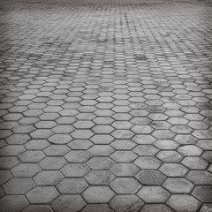 floor paving tiles or cement brick floor background