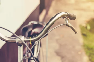Aluminium Prints Bike brake bicycle vintage