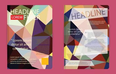 Vector brochure, flyer, magazine cover booklet poster design tem
