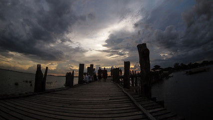 U Bein Bridge, Amarapura, Mandalay, Myanmar