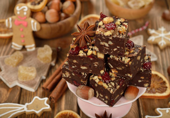 Christmas chocolate fudge