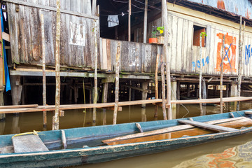 Fototapeta na wymiar Wooden Shack in Iquitos, Peru