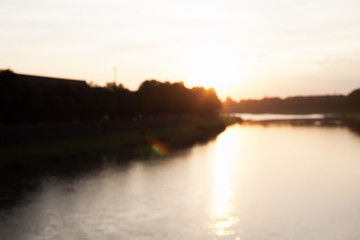 Blurred view of river