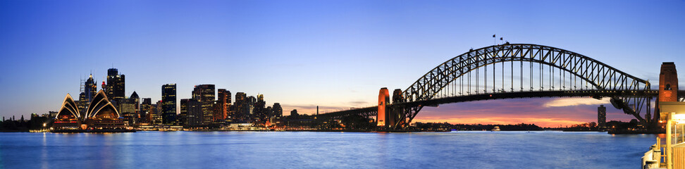 Obraz na płótnie Canvas Sydney CBD 5 Kiribilli panorama