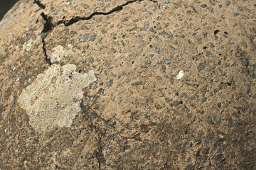 cracked stone sphere