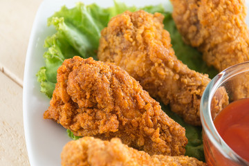 fried crispy chicken