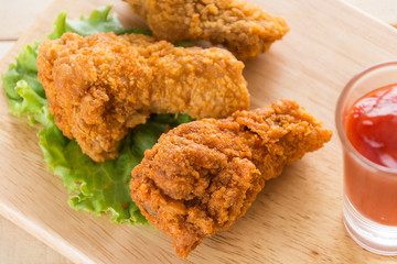 fried crispy chicken