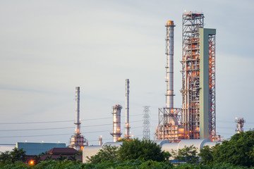 petrochemical industrial plant