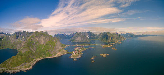 Obraz premium Aerial view of reine