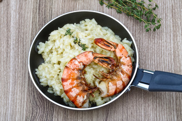 Risotto with prawn
