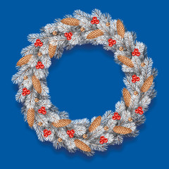 Detailed Christmas Wreath