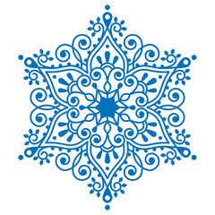 Christmas snowflake design, winter embroidery 