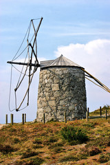 Old windmill of Aboim in Fafe, Portugal