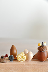 木の実を使った作品