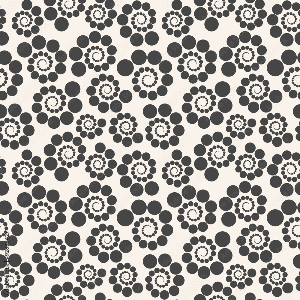 Poster Seamless geometric pattern dots around . Can be used for