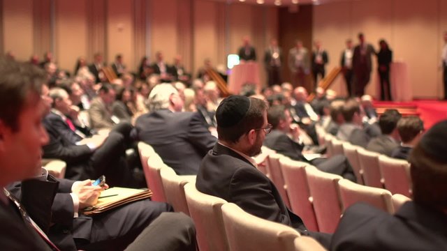 Business professionals in audience