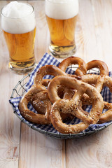 Pretzels and beer