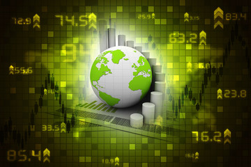 business graph background